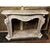 CHM599 - Carrara white marble fireplace, complete with base, 18th/19th century, measures cm L 148 x H 101 x D 40