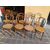 9 handmade Viennese straw chairs