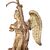 Pair of gilded wooden angels