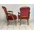 Pair of carved and gilded wooden armchairs. Lombardy, 19th century