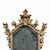 Carved and gilded wooden mirror. Northern Italy, 18th century.