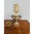 Antique palm-bearing lamp, 16th century, in wood and mecca silver, 36x19cm