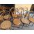 9 handmade Viennese straw chairs