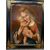 Antico dipinto Vergine e Bambino, XIX sec, 74x58cm