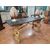 Large lyre-shaped lacquered table Large lyre-shaped lacquered table