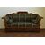 Carved and inlaid walnut wood sofa, Piedmont, early 19th century, Charles X period