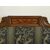 Carved and inlaid walnut wood sofa, Piedmont, early 19th century, Charles X period