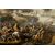 Marzio Masturzo, Battle between cavalry and vessels with fortified city on the left, oil on canvas, 17th century