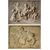 Pair of paintings, oil on canvas, depicting trompe l'oeil with putti games, attributable to Piat Joseph Sauvage (Tournai, 1744 – 1818)