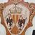 Pair of painted wooden noble shields from the 20th century