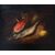 STILL LIFE WITH WATERMELON AND HAKE 19TH CENTURY OIL ON PANEL