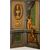 Large neoclassical screen with four panels painted in oil on canvas, Italy, second half of the 18th century