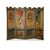 Large neoclassical screen with four panels painted in oil on canvas, Italy, second half of the 18th century