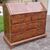 18th century English walnut and elm burl fall front desk