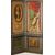 Large neoclassical screen with four panels painted in oil on canvas, Italy, second half of the 18th century