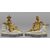 Pair of gilded bronze sculptures on marble base depicting Chinese figures, France, 18th century Pair of gilded bronze sculptures on marble base depicting Chinese figures, France, 18th century