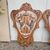 Pair of painted wooden noble shields from the 20th century