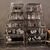 Elegant Vintage Chrome Steel Etagere: Style and Functionality