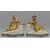 Pair of gilded bronze sculptures on marble base depicting Chinese figures, France, 18th century Pair of gilded bronze sculptures on marble base depicting Chinese figures, France, 18th century