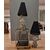 Lamp with Ceramic Rabbit Painted Dressed as Pierrot