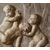Pair of paintings, oil on canvas, depicting trompe l'oeil with putti games, attributable to Piat Joseph Sauvage (Tournai, 1744 – 1818)