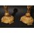 Pair of gilded bronze candlesticks, France early 19th century