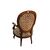 Louis Philippe style walnut medallion armchair - 19th century Louis Philippe style walnut medallion armchair - 19th century