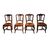 Group of 4 French Provençal chairs from the late 19th century Group of 4 French Provençal chairs from the late 19th century