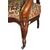 Louis Philippe style walnut medallion armchair - 19th century Louis Philippe style walnut medallion armchair - 19th century