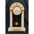 White marble mantel clock - France - Louis XVI White marble mantel clock - France - Louis XVI