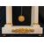 White marble mantel clock - France - Louis XVI White marble mantel clock - France - Louis XVI
