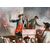 Italian painter (18th century) - Street theatre. Italian painter (18th century) - Street theatre.