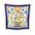 HERMES Foulard Vintage in Seta Col. Blu Carre 90 HERMES Foulard Vintage in Seta Col. Blu Carre 90
