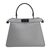 FENDI Borsa a Mano in Pelle Col. Bianco Peekaboo IseeU M FENDI Borsa a Mano in Pelle Col. Bianco Peekaboo IseeU M