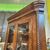 Antique Carlo X corner cabinet in solid walnut. Early 1800s, restored, with original glass. Dimensions: H 235 L 122 D 80 Antique Carlo X corner cabinet in solid walnut. Early 1800s, restored, with original glass. Dimensions: H 235 L 122 D 80