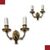 PAIR OF GILDED WOOD SCONCES SECOND HALF 19TH CENTURY PAIR OF GILDED WOOD SCONCES SECOND HALF 19TH CENTURY