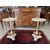 Golden pedestal tables
