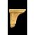 Mensolina applique in legno intagliato e foglia oro. Periodo Impero.