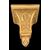 Mensolina applique in legno intagliato e foglia oro. Periodo Impero.