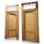 PTS898 - N. 2 porte laccate con telaio, epoca '700, luce cm L 88 x H 207