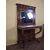 Carlo X style walnut console with mirror, 19th century Carlo X style walnut console with mirror, 19th century