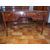 Flame mahogany center desk, mid-19th century Empire style, cm L129xP67xH80