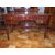 Flame mahogany center desk, mid-19th century Empire style, cm L129xP67xH80