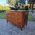 18th Century Louis XVI Modenese chest of drawers in walnut with various woods and inlays