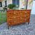 18th Century Louis XVI Modenese chest of drawers in walnut with various woods and inlays