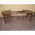 Oval extendable walnut table with four legs L123xW109xH76