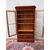 PICCOLA LIBRERIA A DUE PORTE IN PIUMA DI MOGANO STILE CARLO X FRANCIA RESTAURATA cm L98xP38xH203