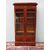 PICCOLA LIBRERIA A DUE PORTE IN PIUMA DI MOGANO STILE CARLO X FRANCIA RESTAURATA cm L98xP38xH203