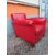 POLTRONA IN PELLE ROSSA VINTAGE MODELLO CLUB EPOCA 900 cm L 85xP85xH75 POLTRONA IN PELLE ROSSA VINTAGE MODELLO CLUB EPOCA 900 cm L 85xP85xH75