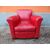 POLTRONA IN PELLE ROSSA VINTAGE MODELLO CLUB EPOCA 900 cm L 85xP85xH75 POLTRONA IN PELLE ROSSA VINTAGE MODELLO CLUB EPOCA 900 cm L 85xP85xH75